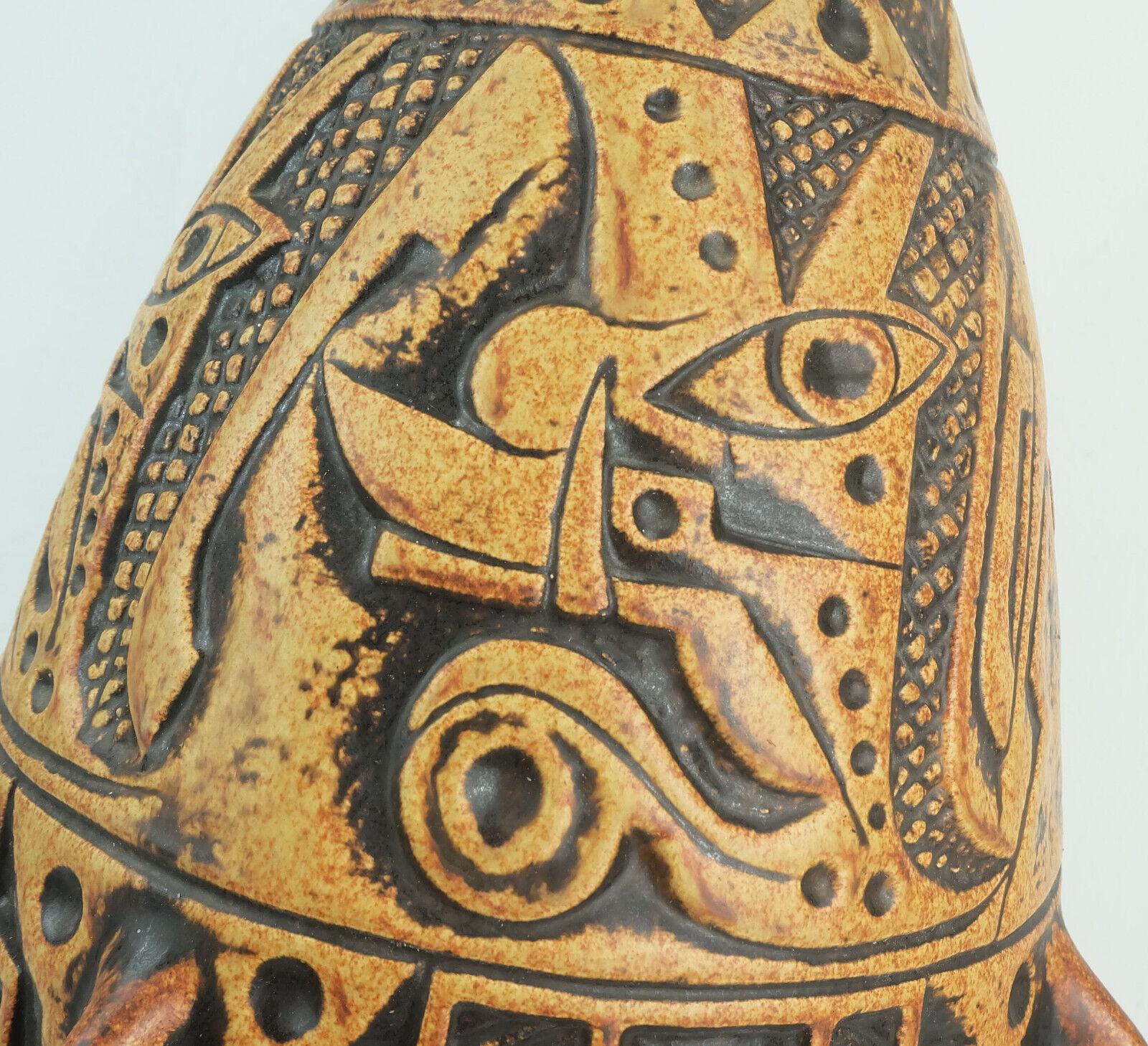 Große und seltene FLOOR VASE anubis jasba Modell N 312 11 5 aus der Mitte des Jahrhunderts  (Keramik) im Angebot