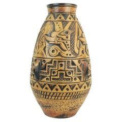 Große und seltene FLOOR VASE anubis jasba Modell N 312 11 5 aus der Mitte des Jahrhunderts 