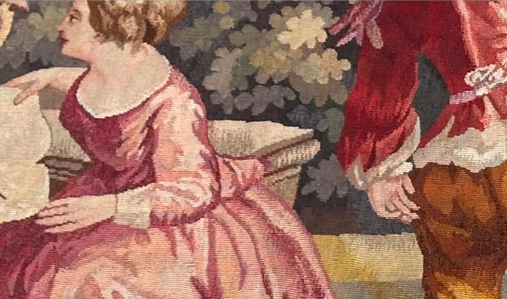Grande tapisserie française d'Aubusson du 19ème siècle 135 en vente 2