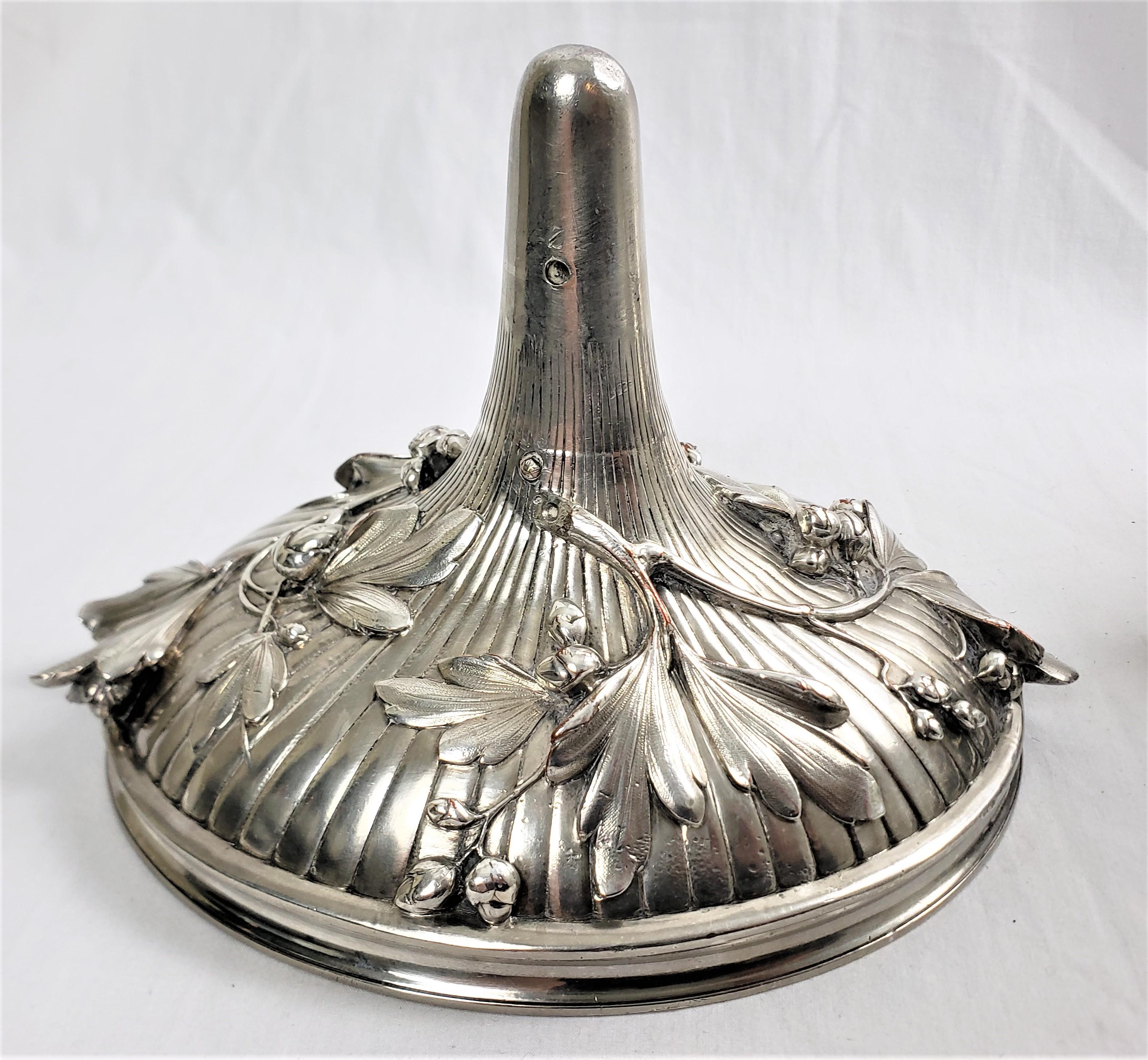 Huge Antique Christofle Silver Plated Centerpiece with a Figural Reclining Child For Sale 5