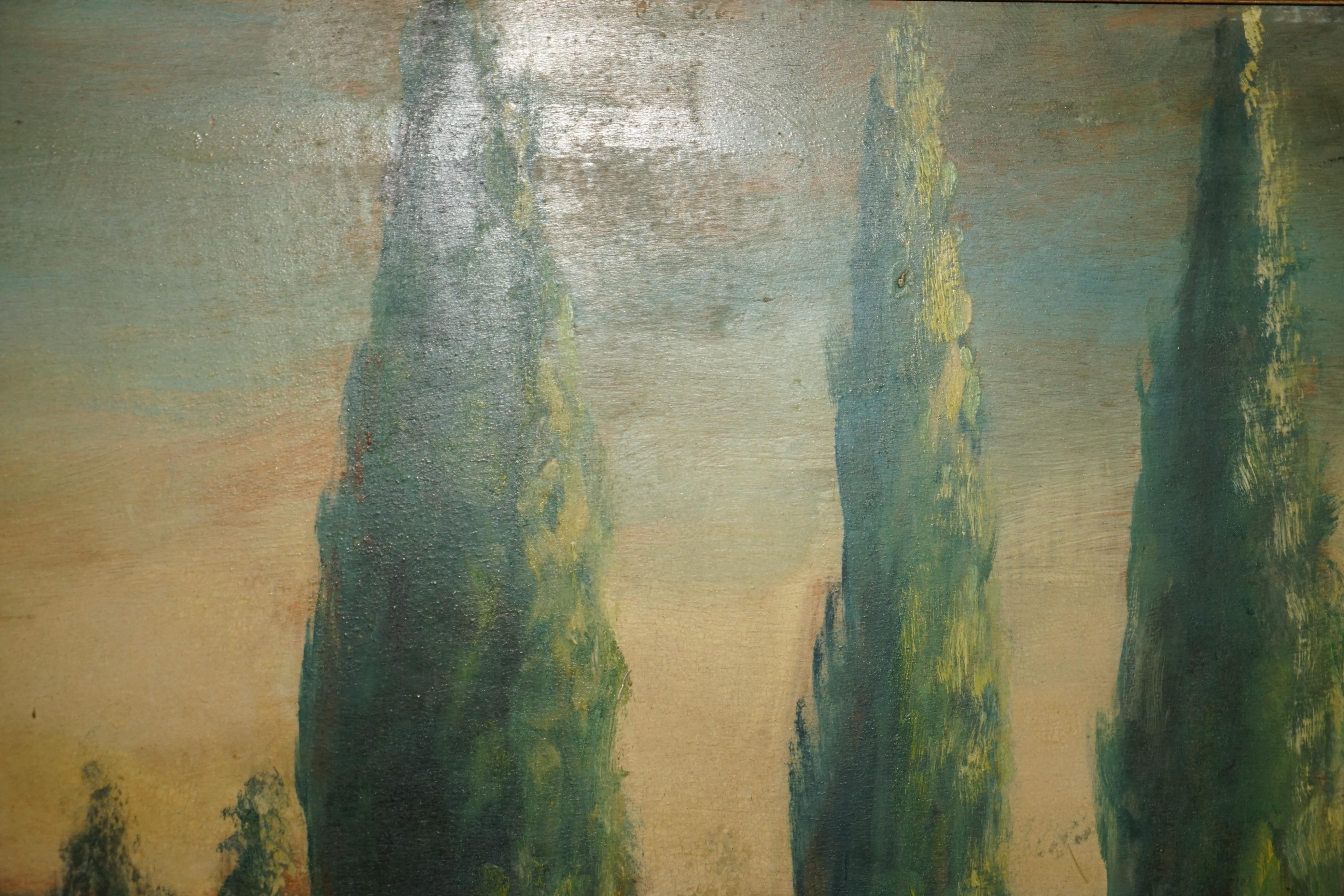 Huge Antique Flemish Oil Painting Signed a Apoeie circa 1880 Rural Sea Scene For Sale 4