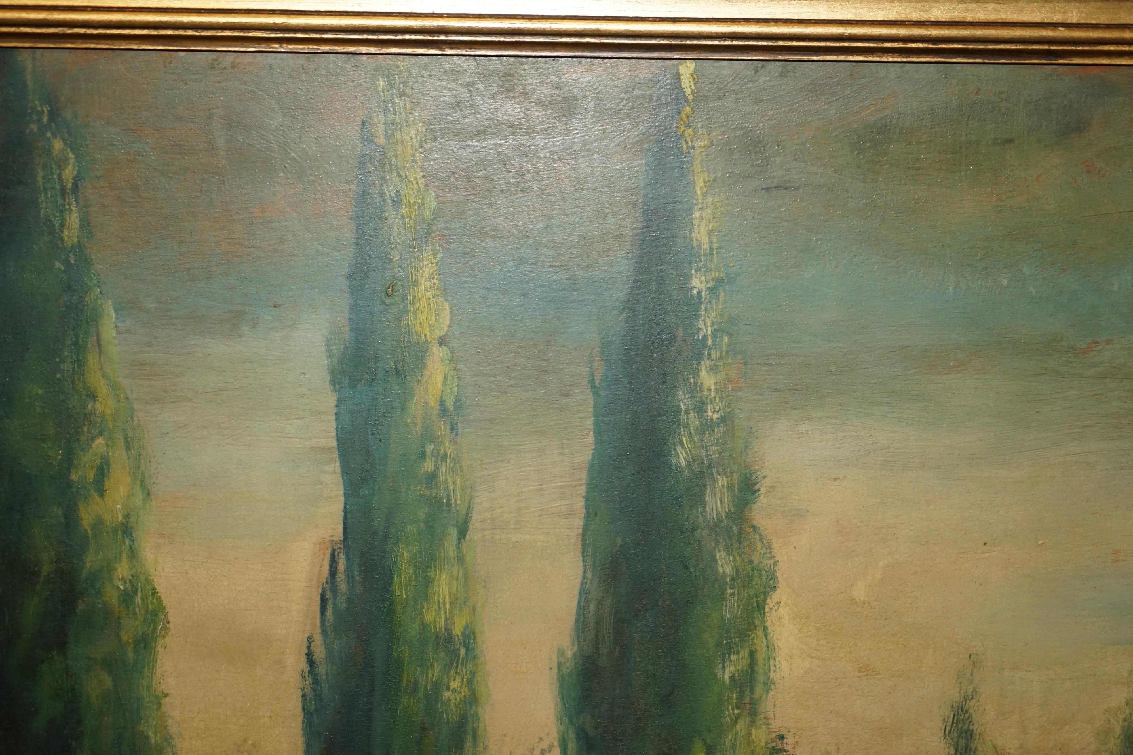 Huge Antique Flemish Oil Painting Signed a Apoeie circa 1880 Rural Sea Scene For Sale 7