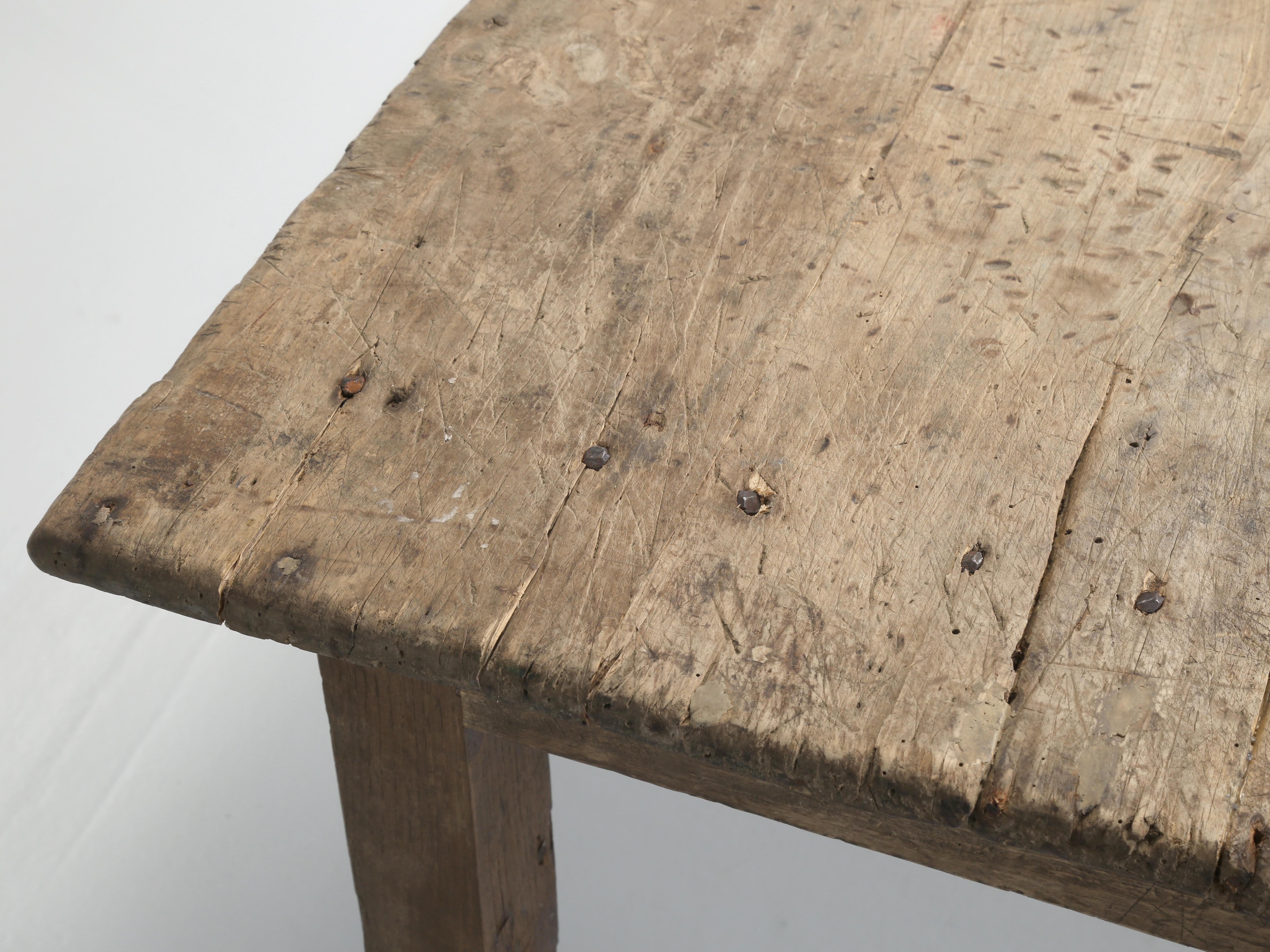 Country Huge Antique Irish Farm Table Seats 14-16 People Original 150-Year-Old Patina For Sale