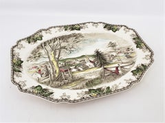 Huge Antique Johnson Brothers "Friendly Village" Ceramic Platter