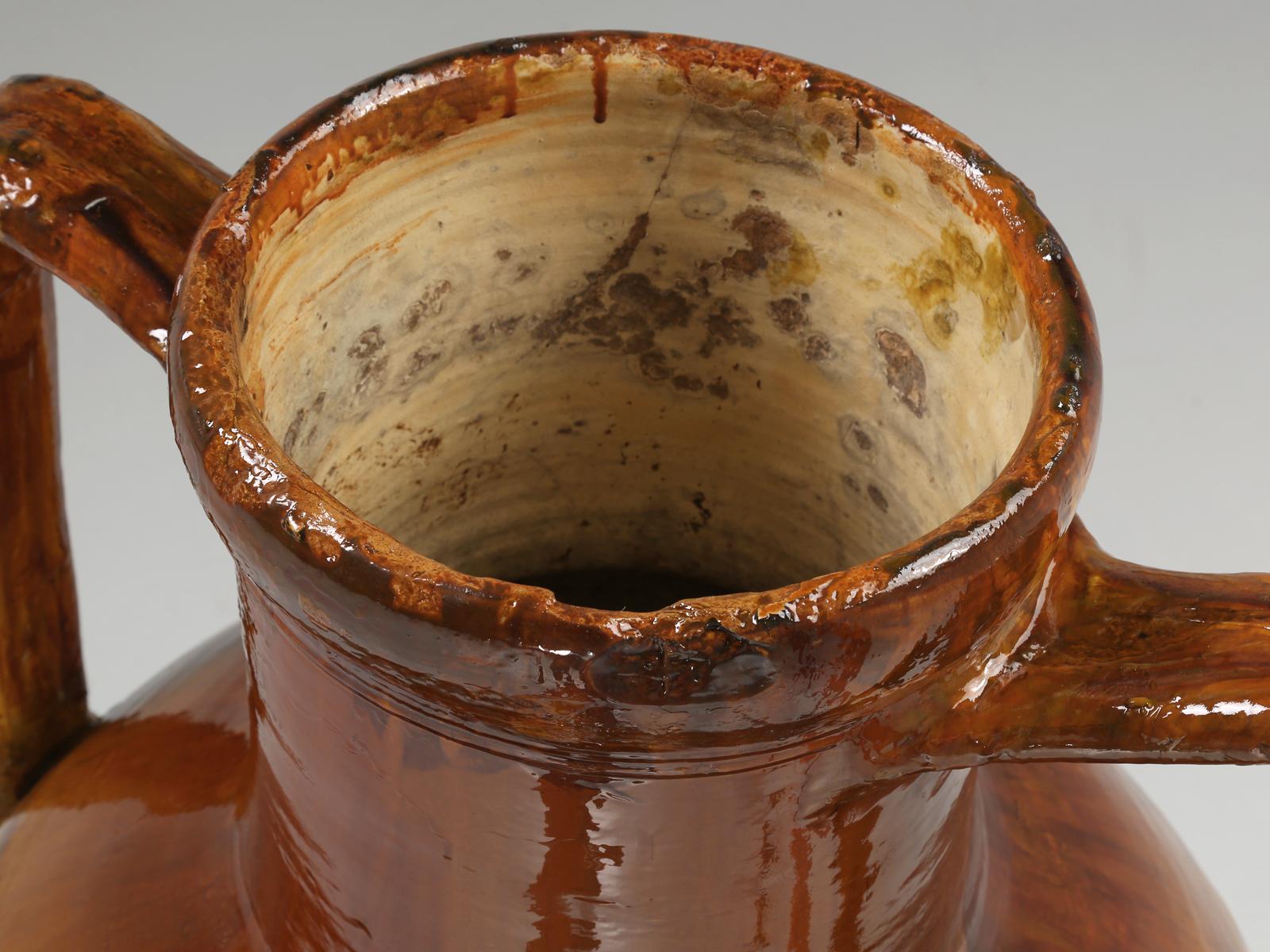 Country Huge Antique Olive Oil Jar from the South of Italy, Dating from the Late, 1800's