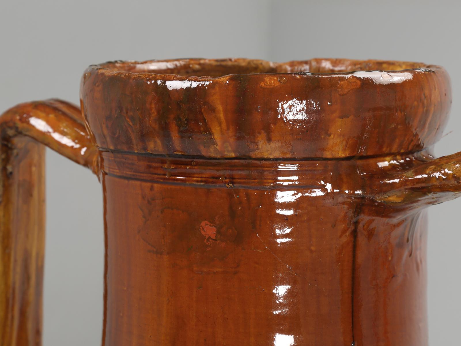 Fired Huge Antique Olive Oil Jar from the South of Italy, Dating from the Late, 1800's