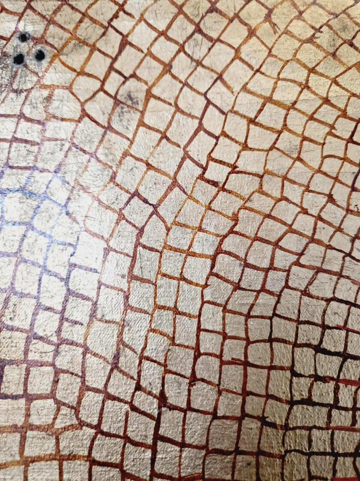 Énorme triptyque antique de peintures à l'huile religieuses en vente 5