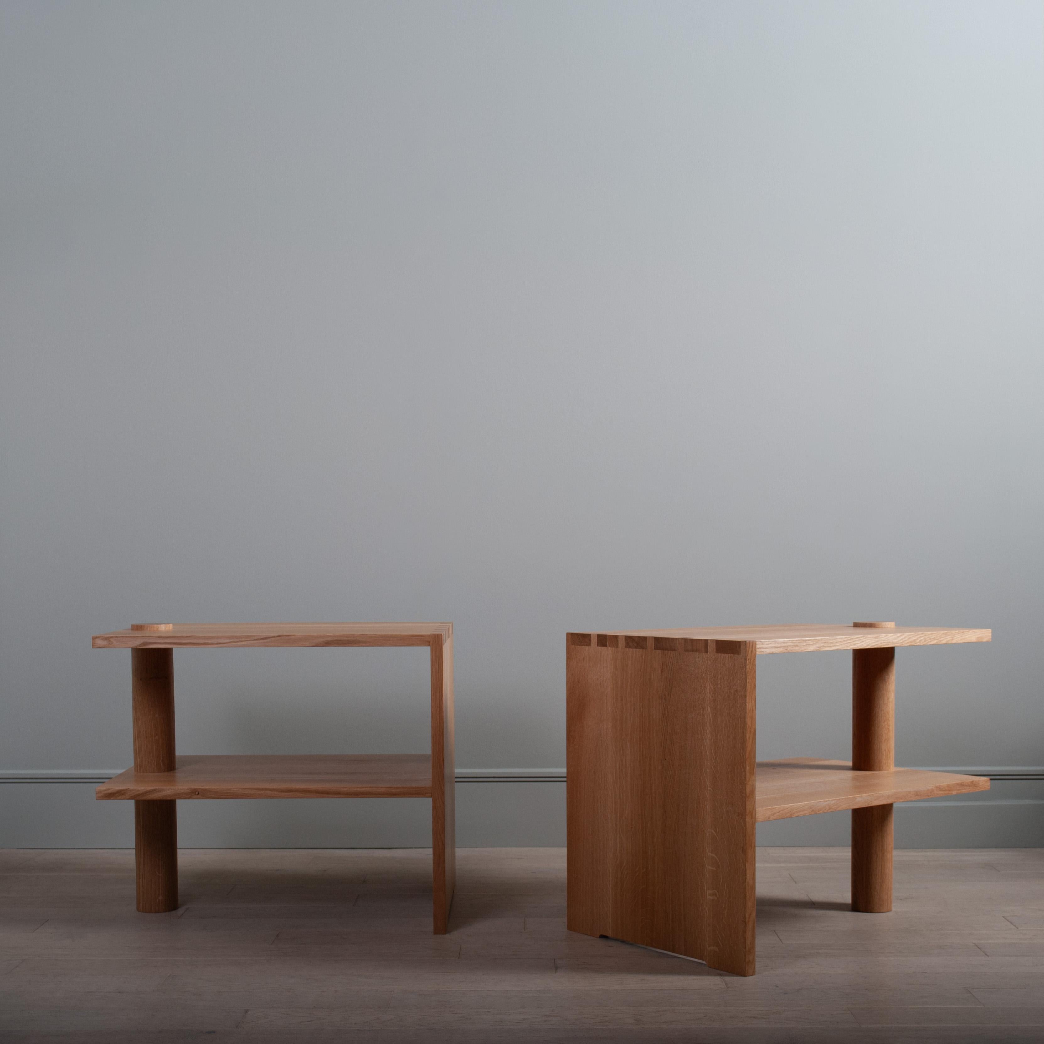 Énorme table de chevet en chêne anglais artisanal Architectural - Tables de chevet Neuf - En vente à London, GB