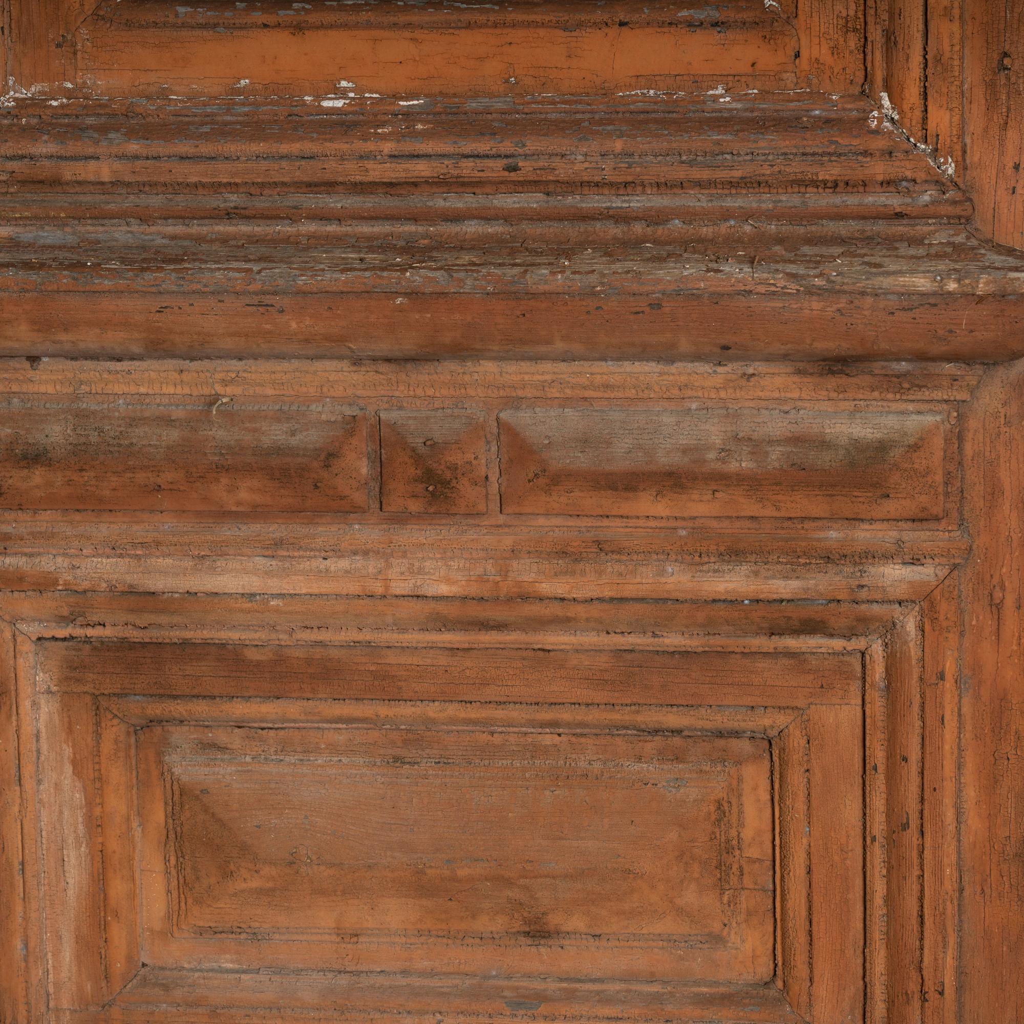 Huge Architectural Salvaged Doors With Arched Transom, Hungary circa 1840-60 3
