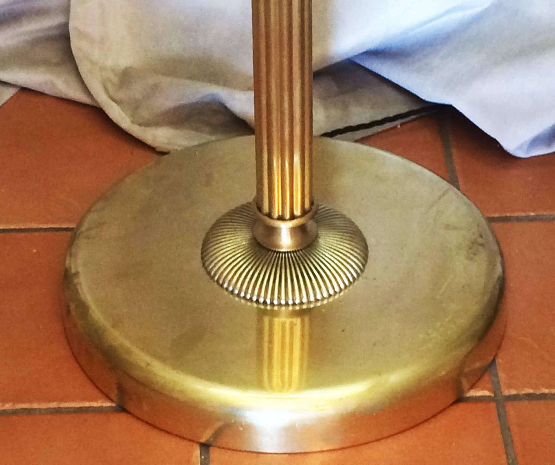 Mid-20th Century Huge Art Deco French Bronze Uplighter Floor Standard Lamp