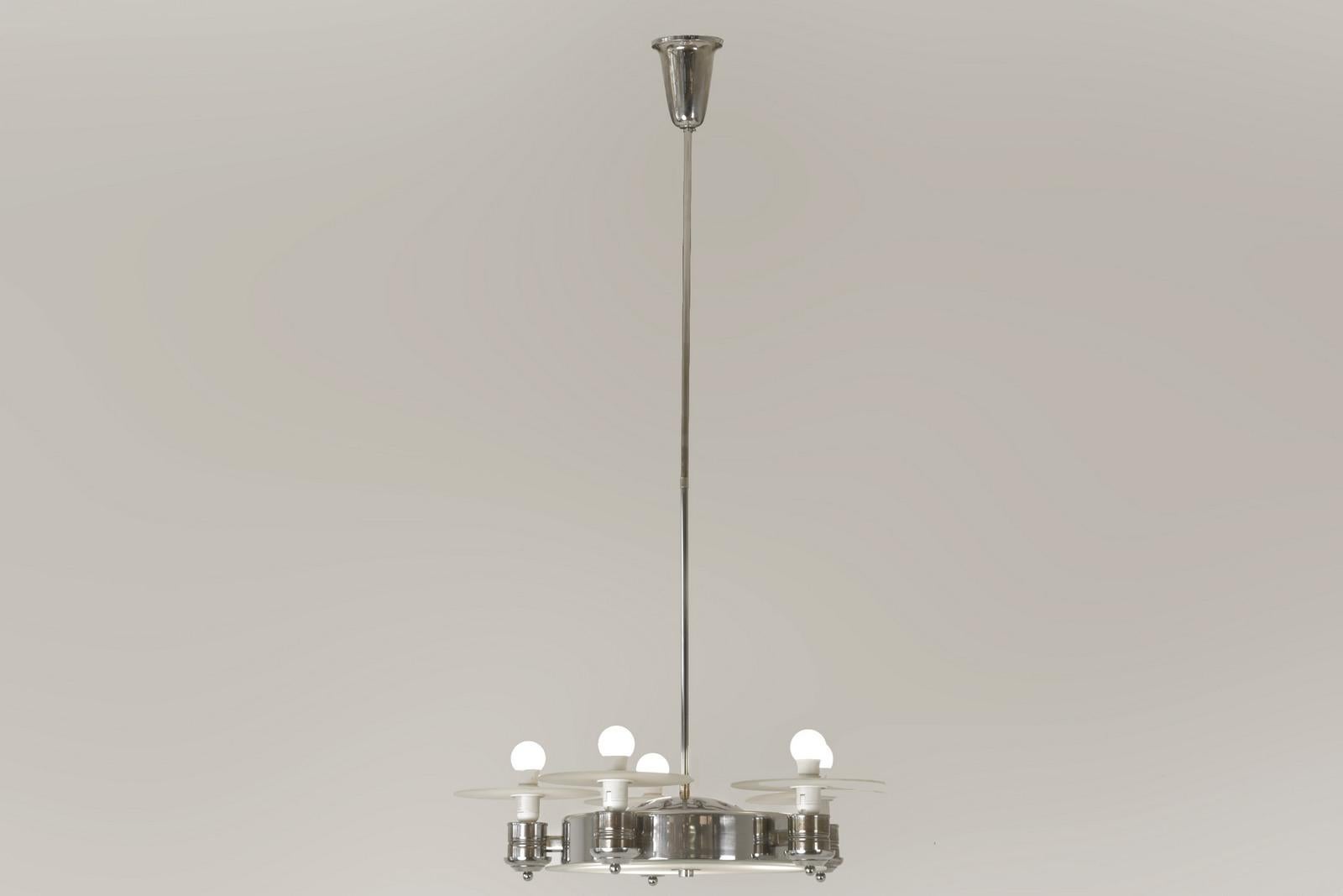 Tchèque Grande lampe suspendue Art déco pour Napako, République tchèque - 1935 en vente