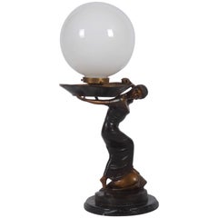 Enorme lámpara de mesa Art Déco