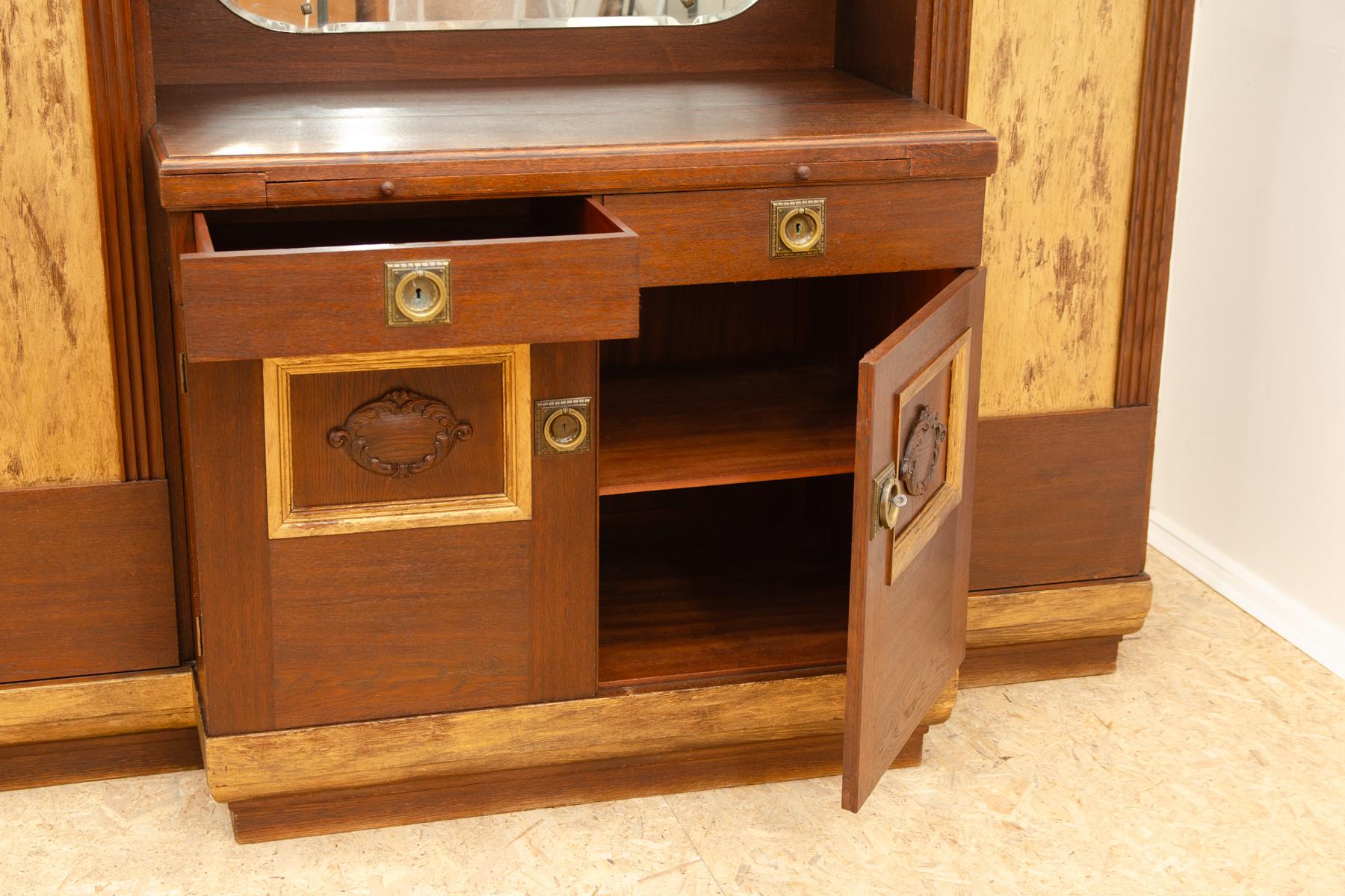 Enorme credenza Art Nouveau, 1915, Austria-Ungheria in vendita 7
