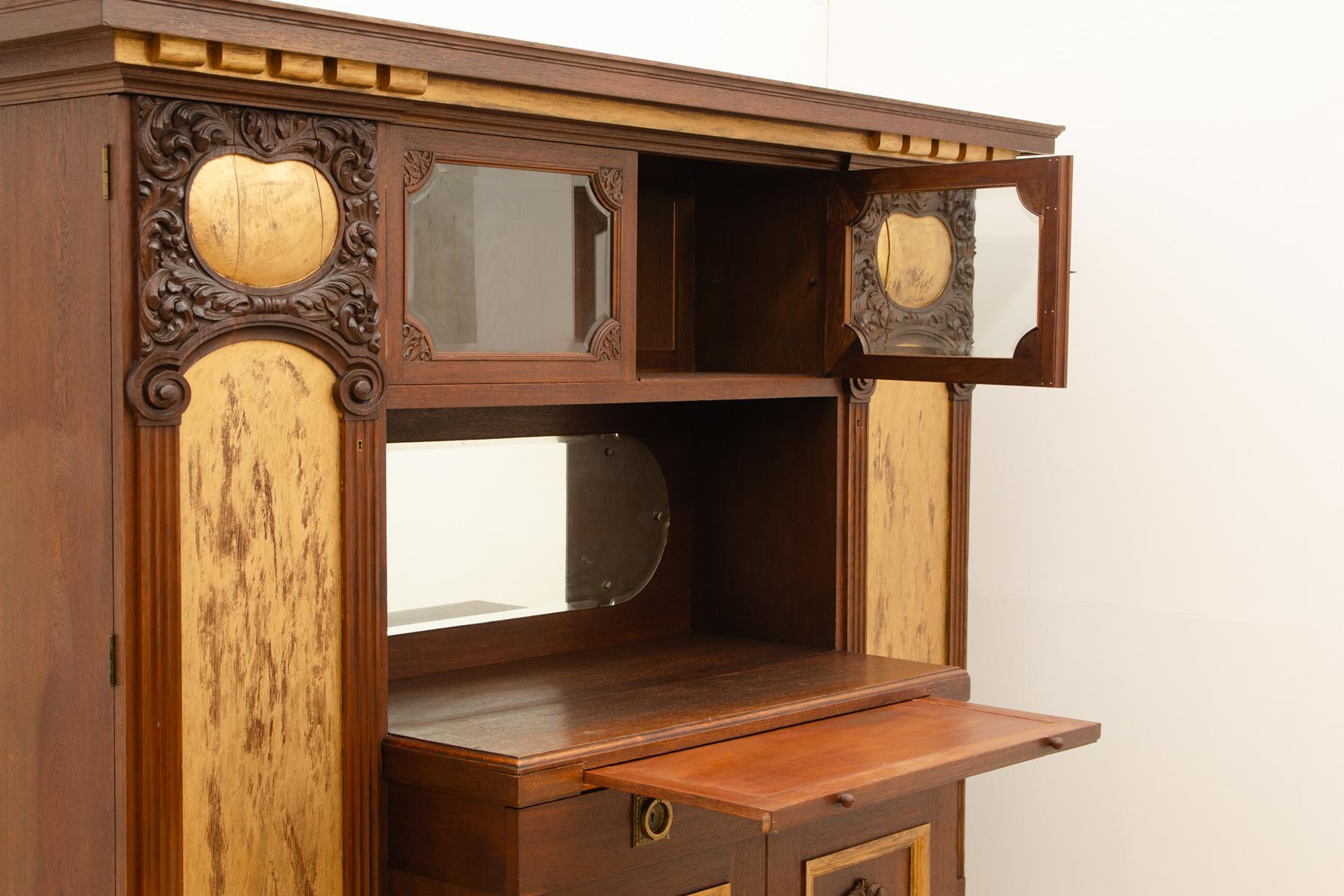 Enorme credenza Art Nouveau, 1915, Austria-Ungheria in vendita 12