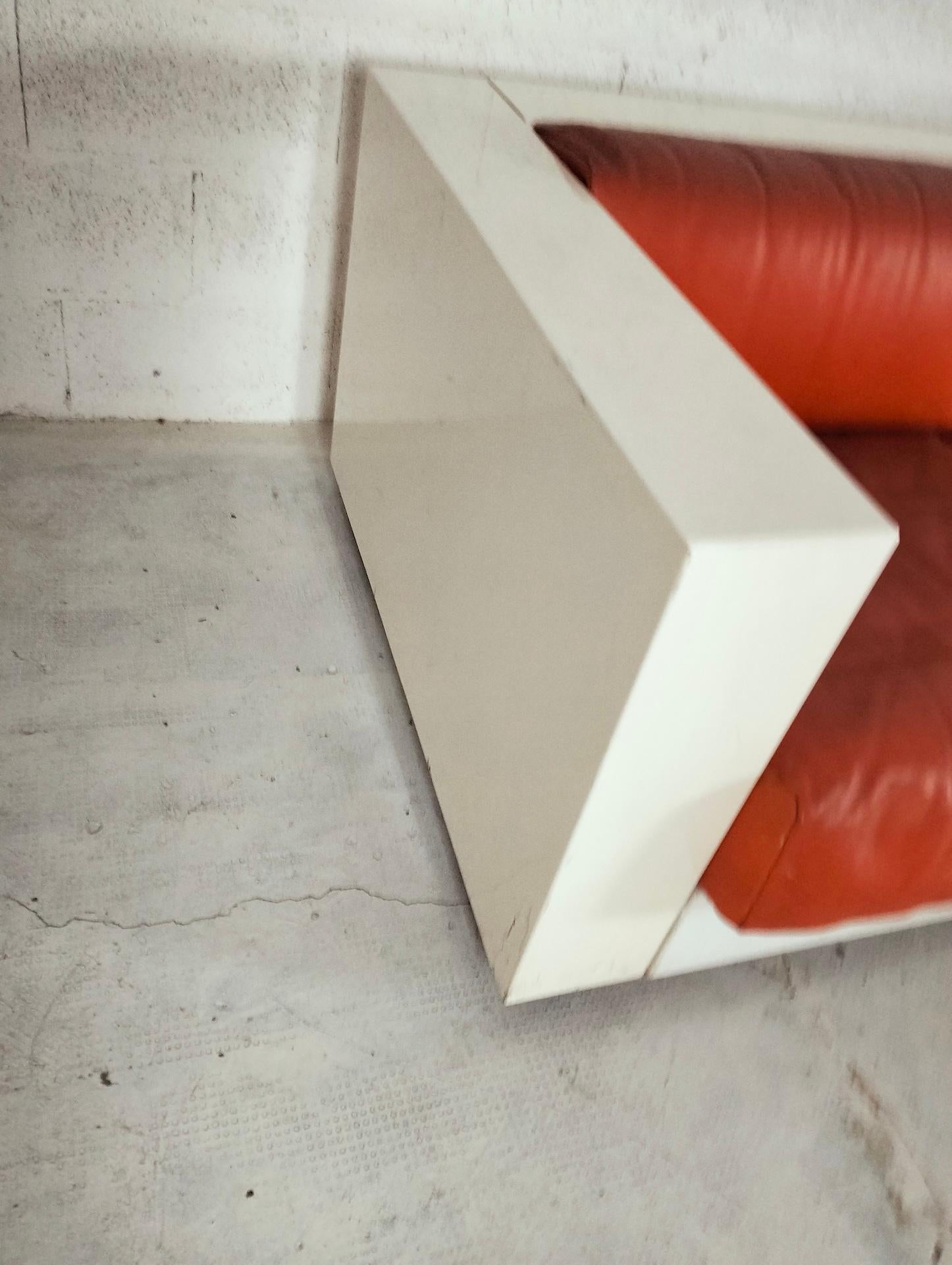 Huge “Saratoga” 4 seater sofa by Massimo and Lella Vignelli for Poltronova 60s 6