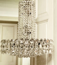Bellissimo lampadario di cristallo di Bakalowits & Söhne Vienna, anni '60