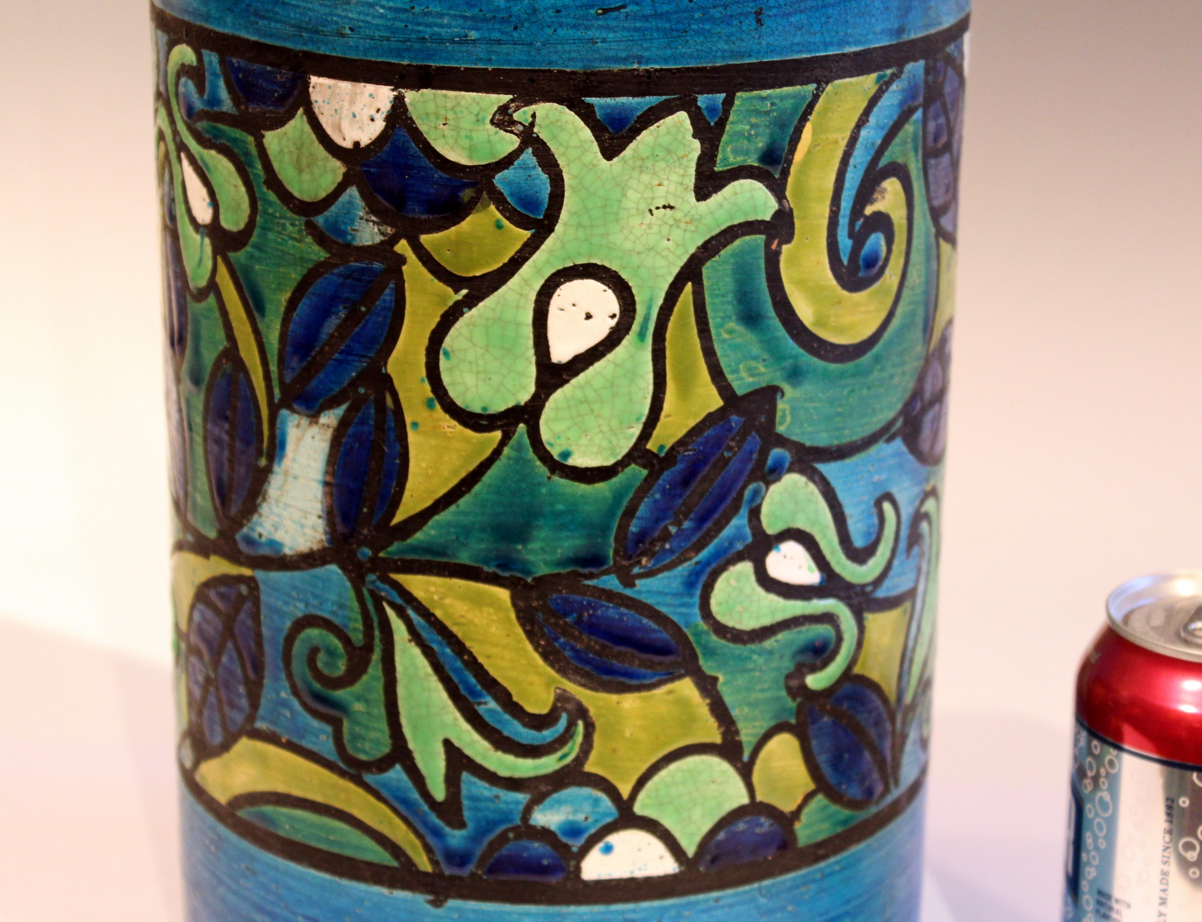 Huge Bitossi Pottery Londi Vase Italian RN Label Raymor Ceramic Umbrella Stand 1