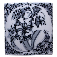 Huge Björn Wiinblad Rosenthal Studio Line Vase mint cond "Mädchen mit Blumen"