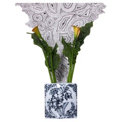 Huge Björn Wiinblad Rosenthal Studio Line Vase mint cond "Mädchen mit Blumen" 