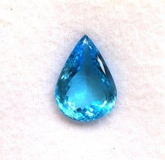 Huge Blue Topaz Pear Cut Stone Natural Loose Gemstone 115.50 Cts