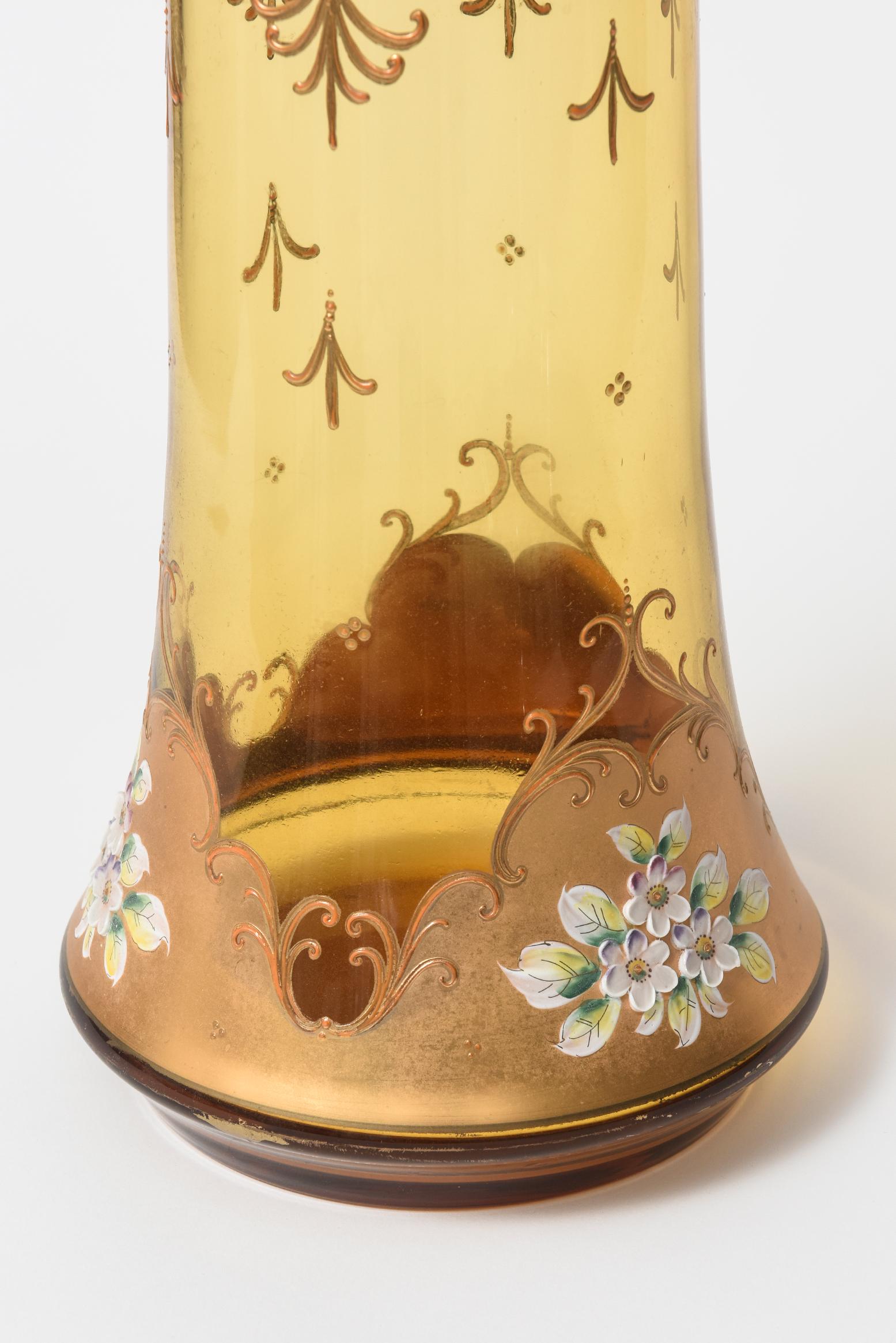bohemia crystal vase made in czechoslovakia