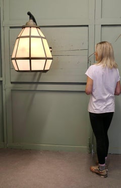 HUGE Brass Octagonal Wall Lantern