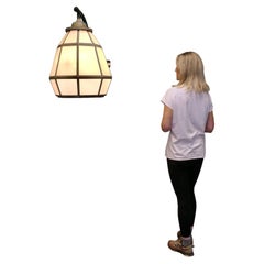 HUGE Brass Octagonal Wall Lantern