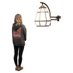 HUGE Brass Octagonal Wall Lantern This is an enormous Octagonal Pyramid Wall