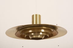 Huge Brass Pendant by Preben Fabricius & Jørgen Kastholm P700