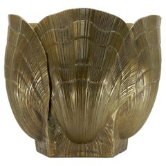Huge Bronze Clam Sea Shell Planter Jardinieres 1960's Maison Jansen