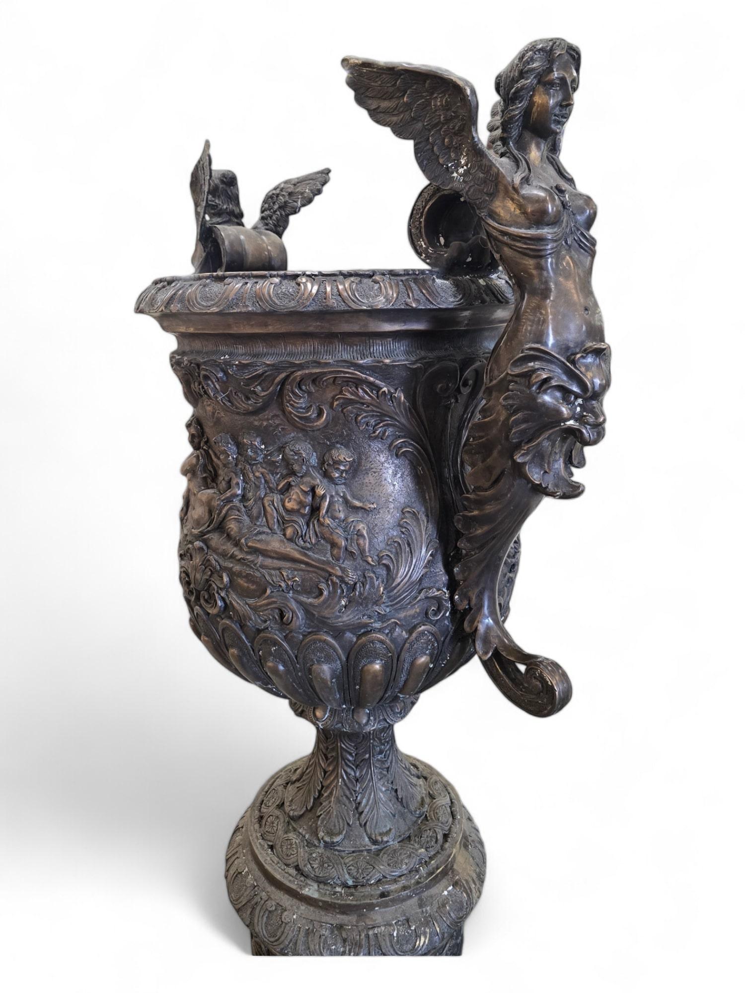 Vasi di bronzo enormi - 190 cm in vendita 12