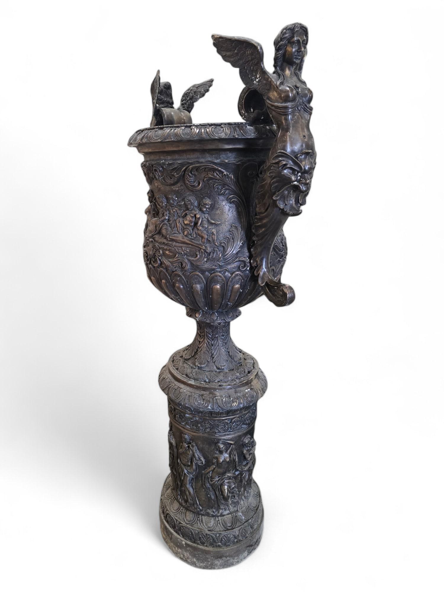 Vasi di bronzo enormi - 190 cm in vendita 13