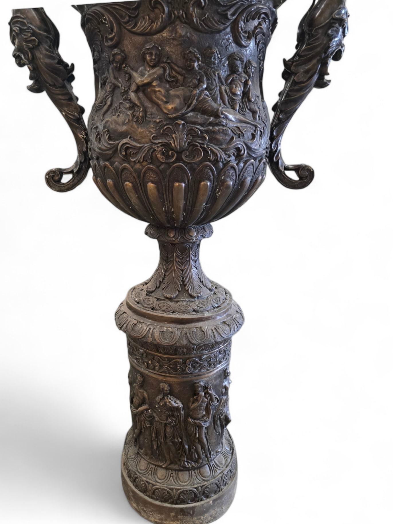 Vasi di bronzo enormi - 190 cm in vendita 1