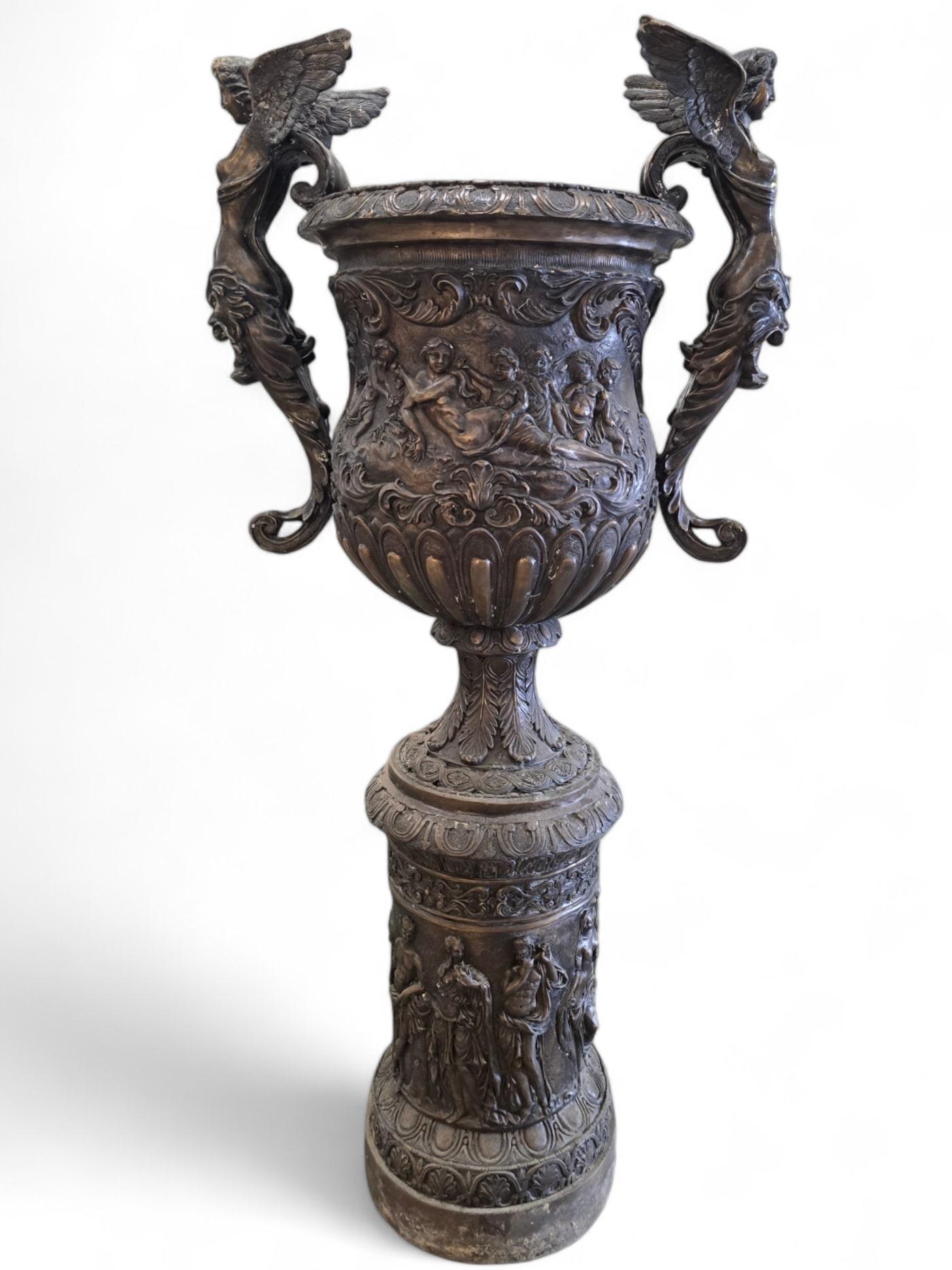 Vasi di bronzo enormi - 190 cm in vendita 2
