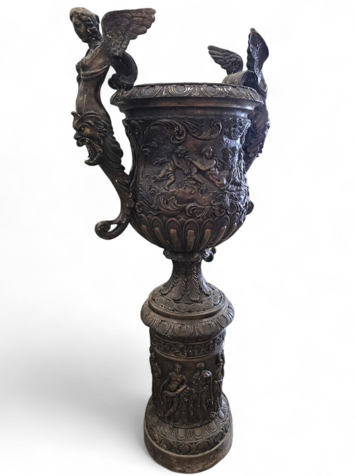 Vasi di bronzo enormi - 190 cm in vendita 3