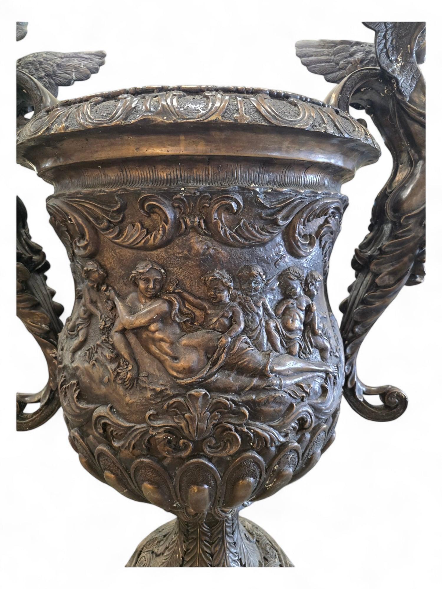 Vasi di bronzo enormi - 190 cm in vendita 4