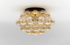 Huge Bubble Glass Wall Lamp or Flush Mount by Helena Tynell, 1960s Limburg