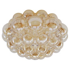 Huge Bubble Glass Wall Lamp or Flush Mount by Helena Tynell, 1960s Limburg