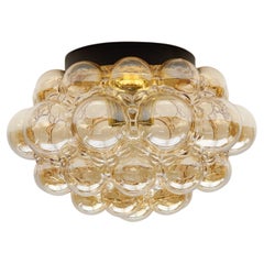 Vintage Huge Bubble Glass Wall Lamp or Flush Mount by Helena Tynell, 1960s Limburg