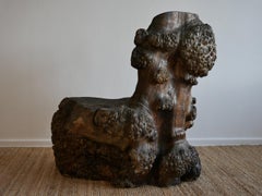 Huge Birch Burl Wood Stump Chair