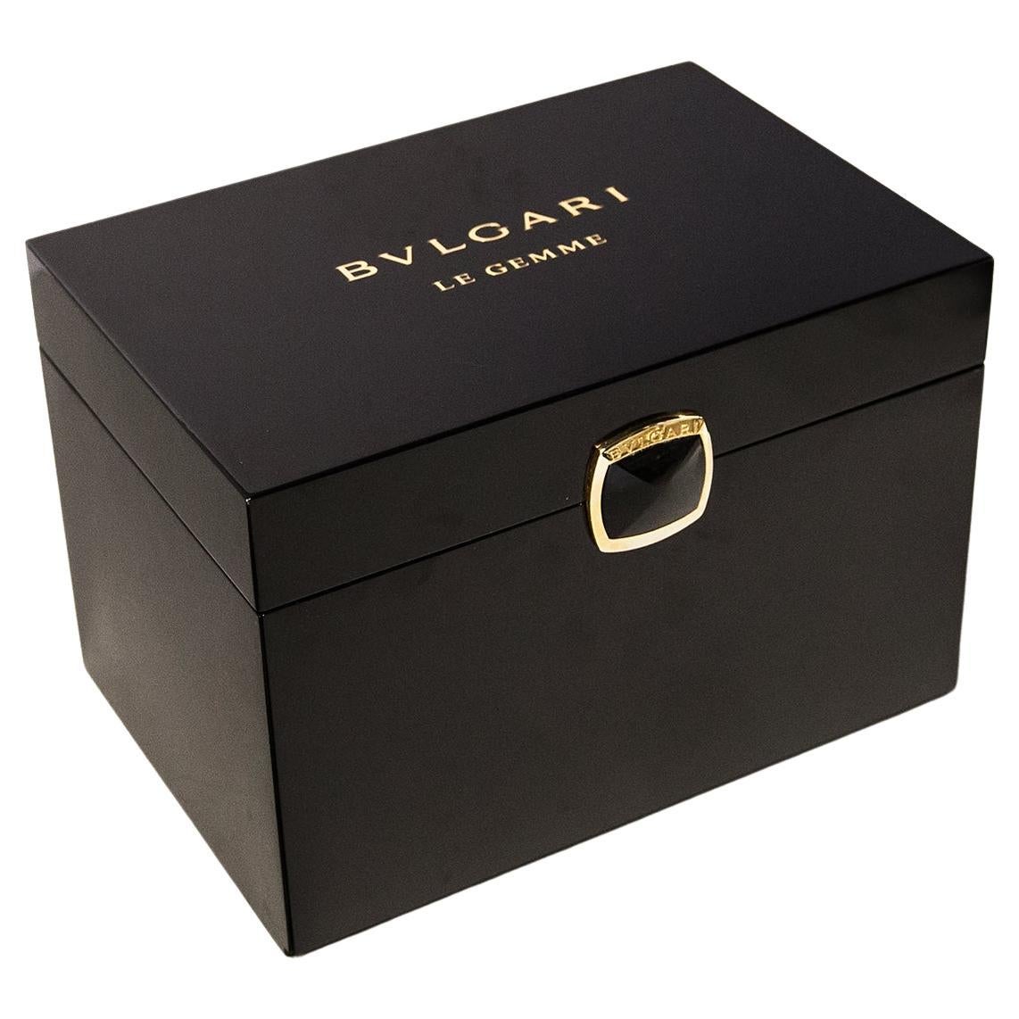 Huge Bvlgari China Lacquer Jewelry Le Gemme Box For Sale