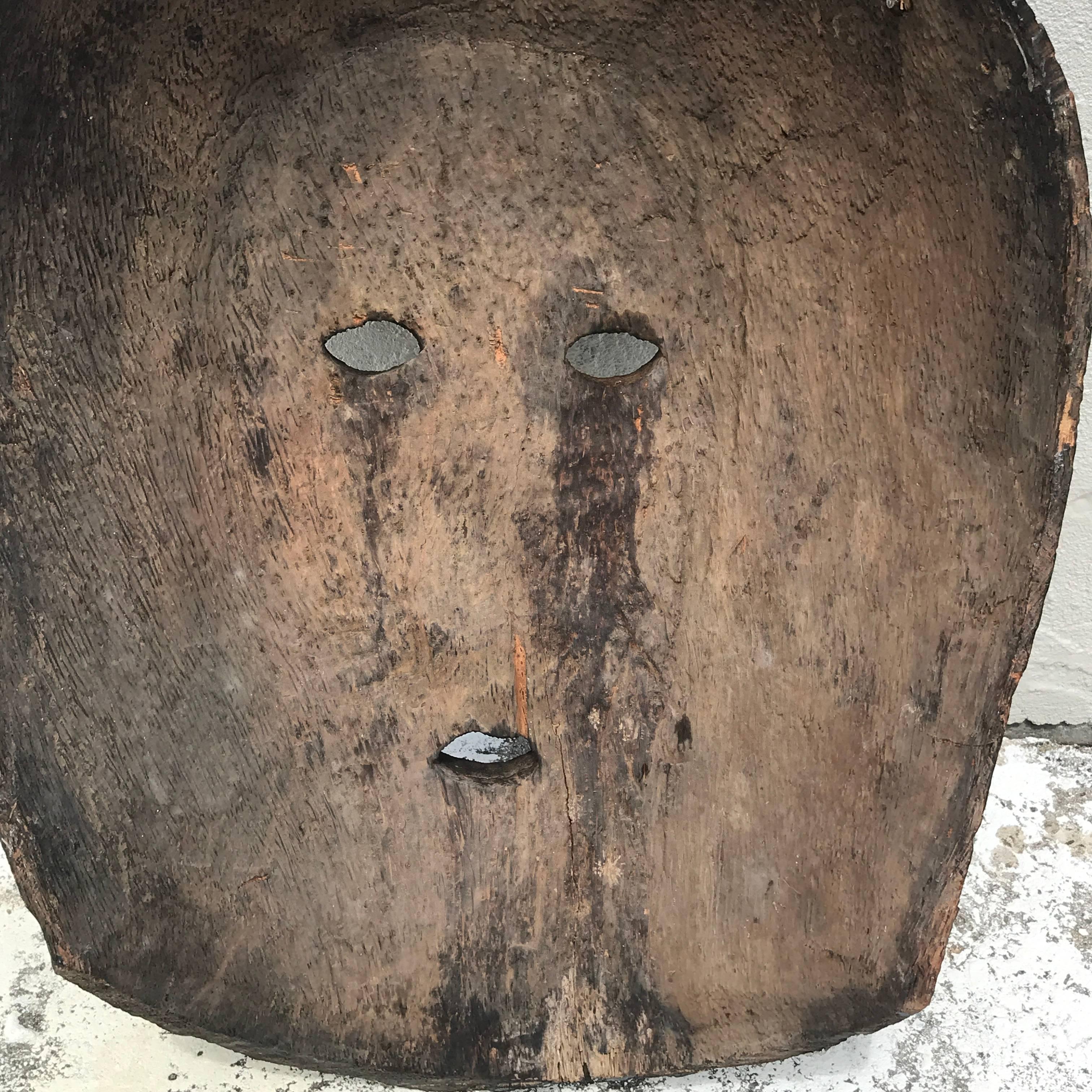 Huge Carved Mahogany Celtic Mask 2