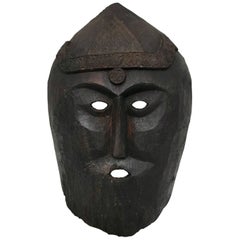 Masque celtique énorme sculpté en acajou