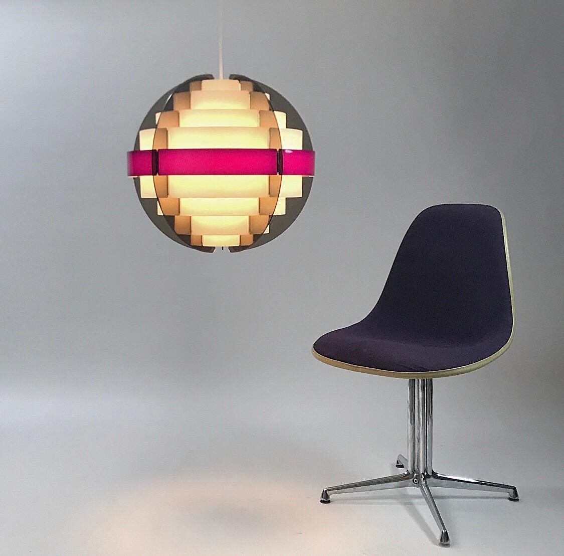 Huge Ceiling Light by Brylle and Jacobsen for Quality System, Denmark, 1970s 2