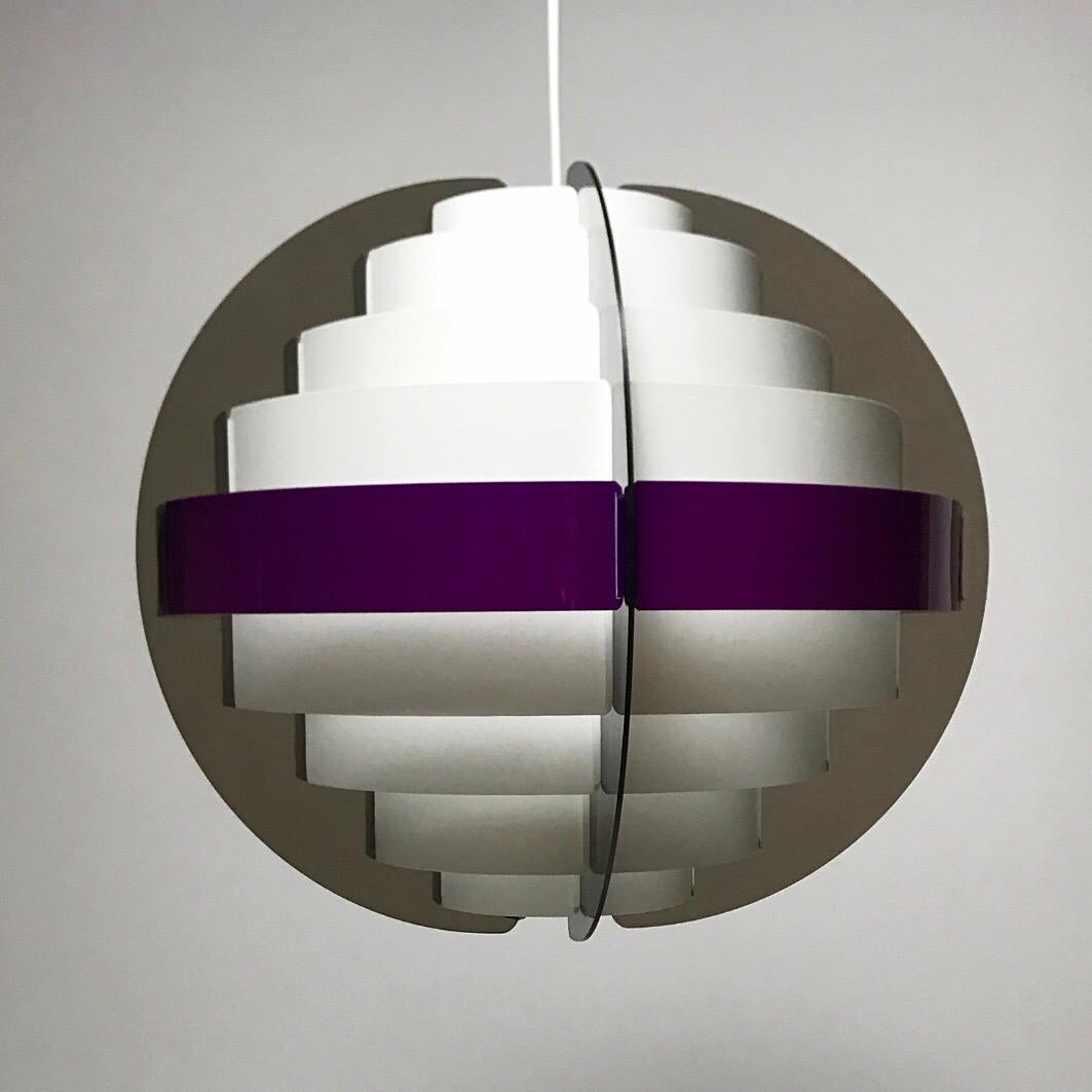 Plastic Huge Ceiling Light by Brylle and Jacobsen for Quality System, Denmark, 1970s