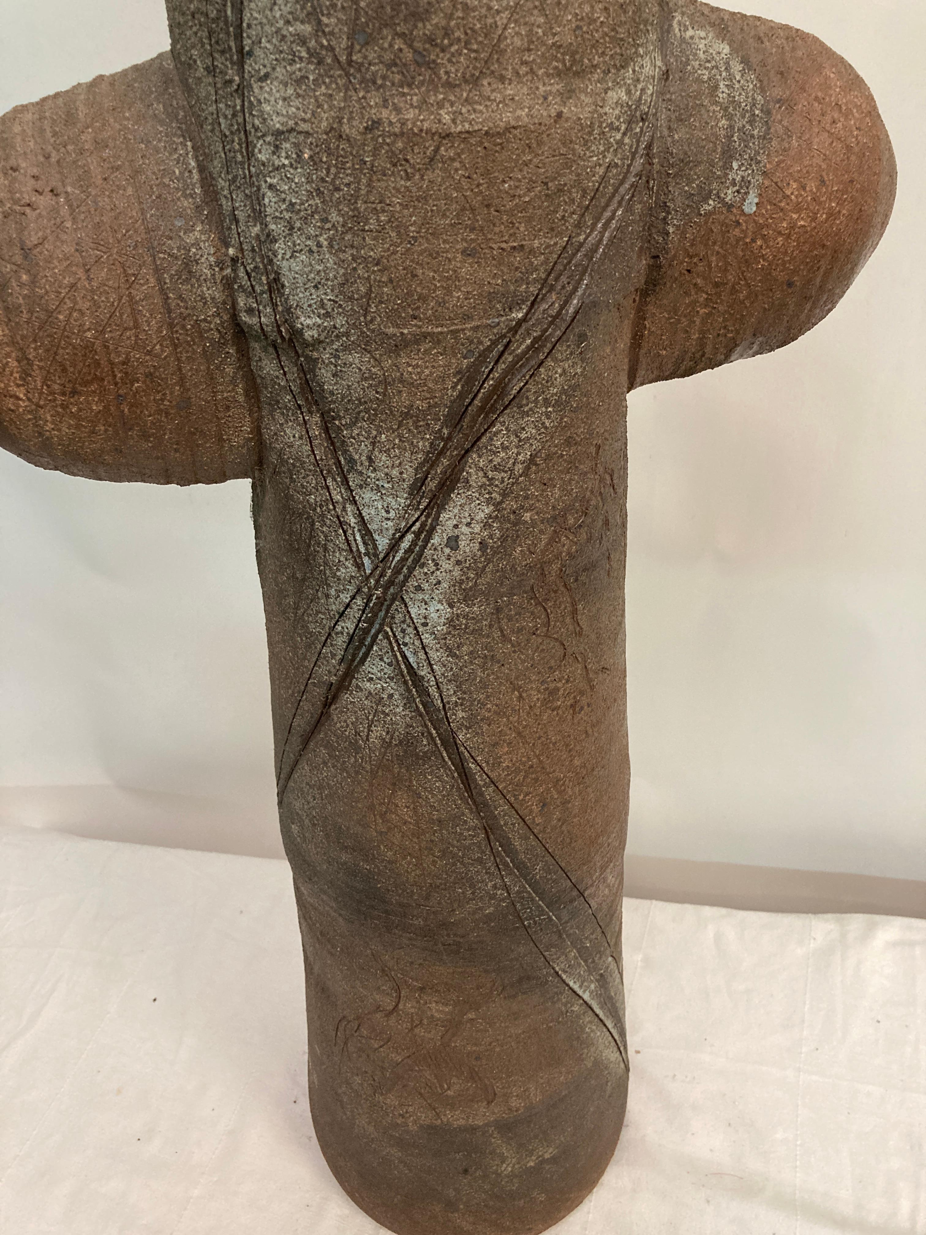 Francese Enorme ceramica dell'artista inglese Charles Bound in vendita
