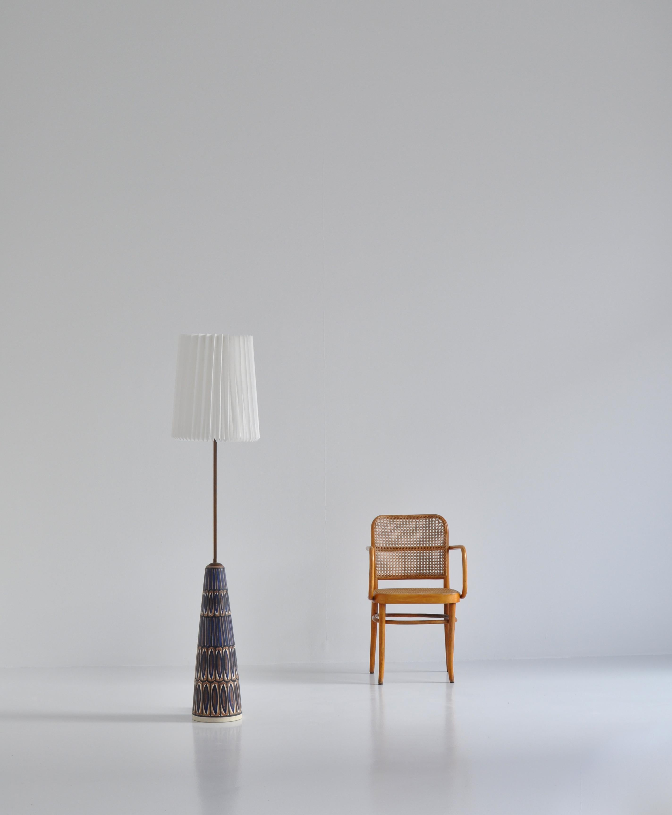 Huge Ceramic Floor Lamp by Noomi Backhausen for Søholm, 1960s, Danish Modern 4