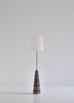 Huge Ceramic Floor Lamp by Noomi Backhausen for Søholm, 1960s, Danish Modern