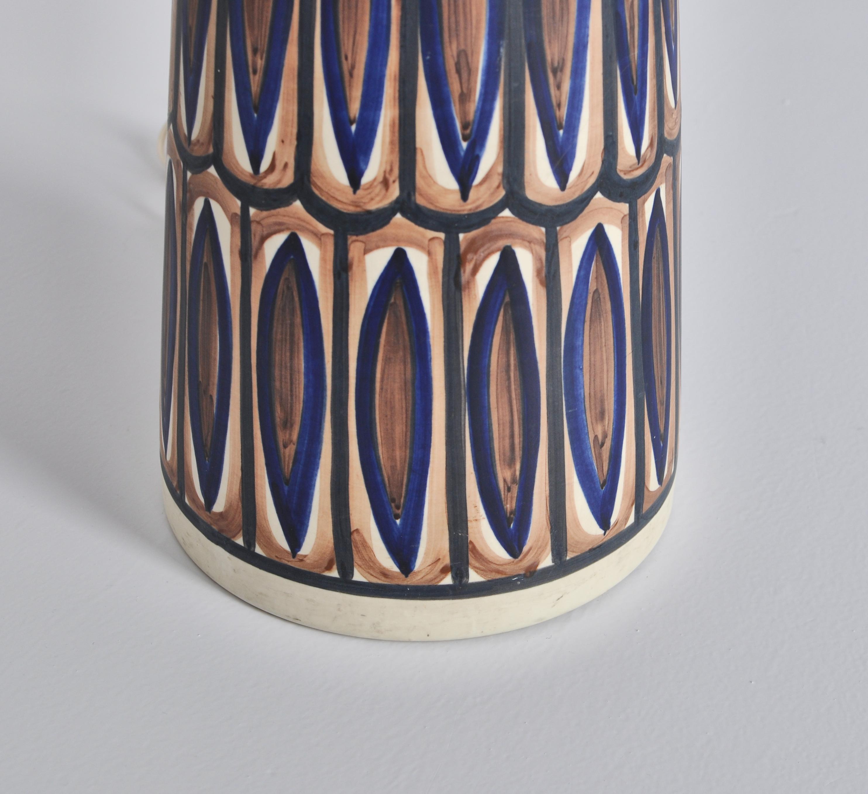 Mid-20th Century Huge Ceramic Floor Lamp by Noomi Backhausen for Søholm, 1960s, Danish Modern