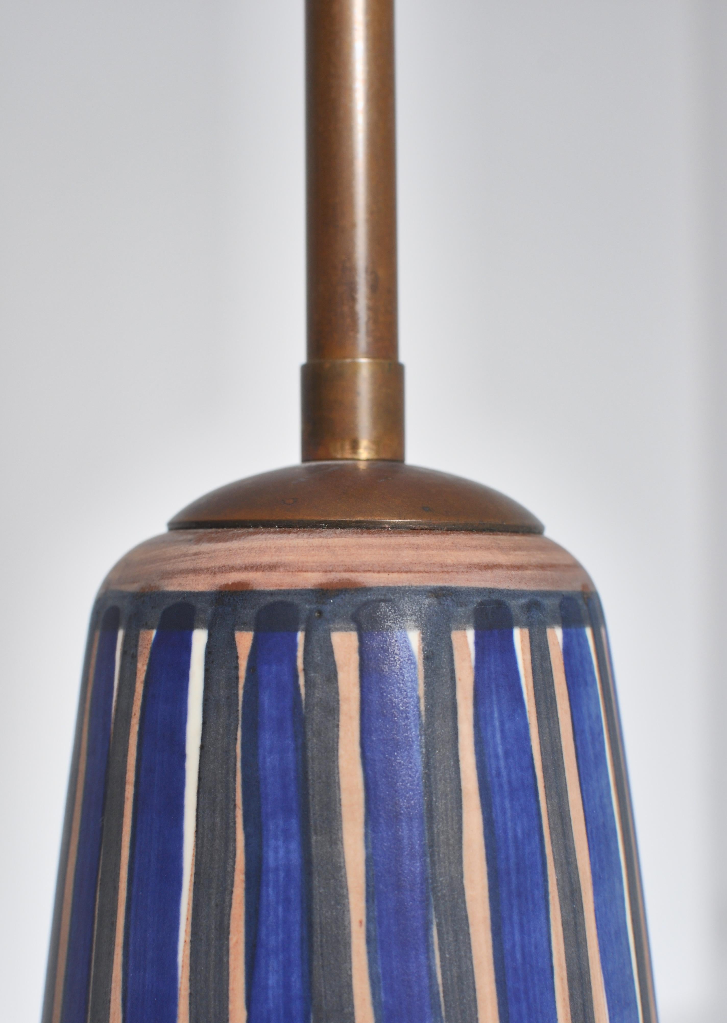 Huge Ceramic Floor Lamp by Noomi Backhausen for Søholm, 1960s, Danish Modern 2